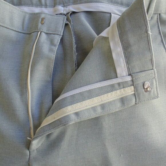 new LEVI'S Action Slacks, 38x34, Light Gray, 1984 Vintage, Sta-prest Clasp waist - Picture 10 of 15